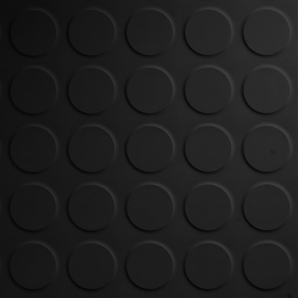 Pavimento círculos negro 3 mm por tramos