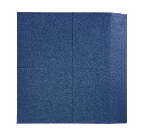 Loseta de caucho azul 100×100 cm