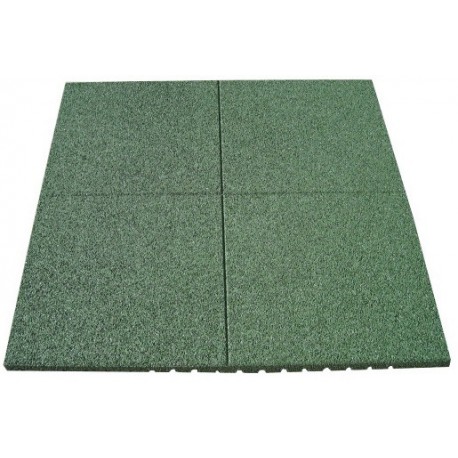 Loseta infantil caucho verde 100×100 cm