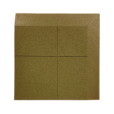 Loseta de caucho biselada una esquina (dos lados) 100×100 cm