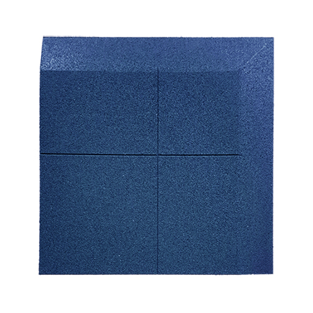 Loseta de caucho azul 100 x 100 cm