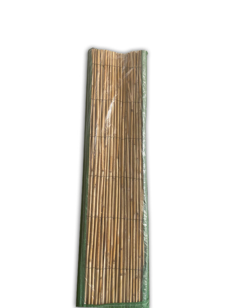 Cerramiento cañizo tipo bambú media caña
