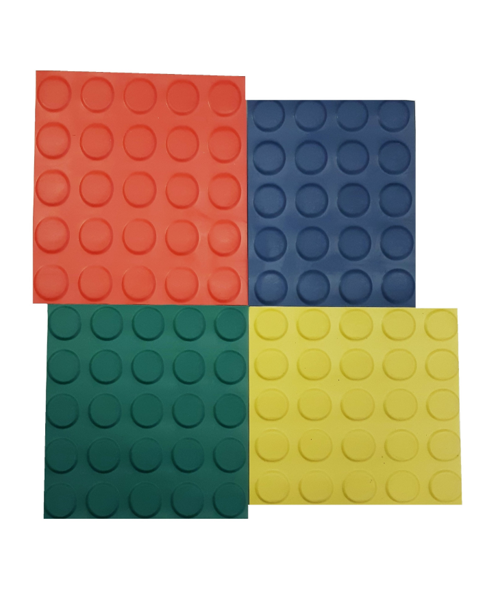 Pavimento de círculos de color de 3 mm por tramos