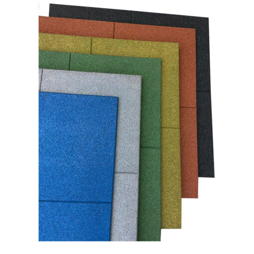 Loseta de caucho maciza de colores 100 x 100 cm