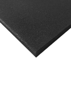 Losetas de caucho alta densidad Premium color negro 100×100 cm
