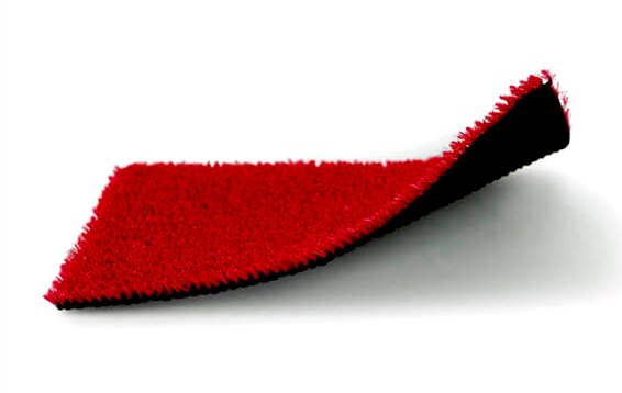 Césped artificial rojo 7 mm